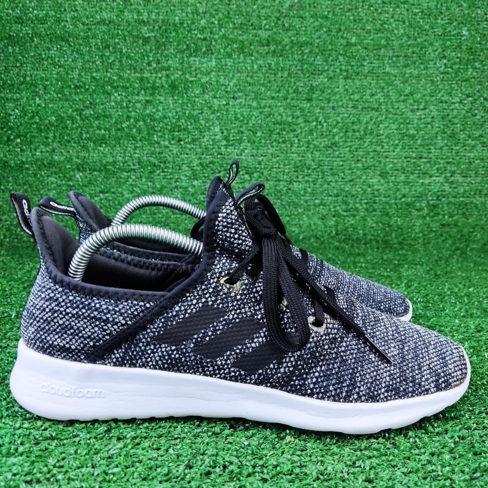 Adidas Sneakers Womens 9‎ Black Cloudfoam Pure DB0694 Running Shoes Knit Low Top